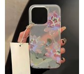 Flowers Phone Case For iPhone 16 Pro Case iPhone 13 11 12 14 15 Pro Max 13 Mini 15 Plus Translucent Slim Silky Skin Back Cover