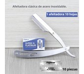 Classic Razor Manual Shaving Face Shaving Trimming Eyebrow Razor Stainless Steel Shaving Head Razor Men'S Beard Razor