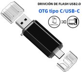 Multifunctional OTG 2 IN 1 type-c USB Flash Drive pendrive 128GB cle usb флэш-накопител stick 8/16/32/64 GB Pen Drive for phone