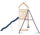 vidaXL Parque infantil de exterior madera maciza de pino