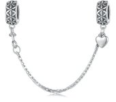 WOSTU 925 Sterling Silver Vintage Lucky Hand of Fatima Charms Blue CZ Cross Pendnat Evil Eye Bead Fit DIY Bracelet Necklace Gift
