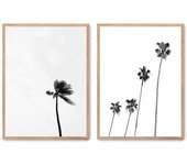 Set de 2 cuadros calidad premium con marco de madera - 30x40 cm o 50x70 cm - POSTER LAB