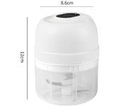 Picadora de alimentos eléctrica recargable, picadora de verduras portátil, 1 unidad