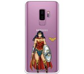 Funda original compatible con Samsung Galaxy S9 Plus - JL Wonder Woman Escudo