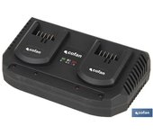 Cofan Cargador de Baterias Doble Carga Rapida 2x3,5a - 18V