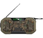 Radio de emergencia multifuncional de 5000mAh AM/FM Radio de manivela con energía Solar linterna LED cargador de banco de energía altavoz de alarma SOS, Altavoz Bluetooth 5,0