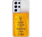 Funda original compatible con Samsung Galaxy S21 Ultra - S30 Ultra - Keep calm and tomate una caña