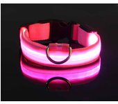Collar para perros iluminado, collar con luz para perros recargable, collar para perros LED impermeable y 7 colores , Collar LED con iluminación ajustable para perros pequeños y medianos, azul