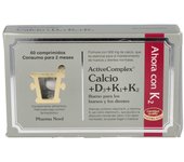 Active Complex Calcio+D3+K 60 Comp Pha