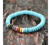New Fashion Chakra Bracelet For Men Women Handmade Natural Hematite White Howlite Stone Braclet Coconut Husk Beads Braslet Joias