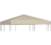 vidaXL Toldo de Cenador 2 Niveles 310 g/m² 3x3 m Pabellón Patio Jardín Color Azul,  Beige,  Blanco y mas