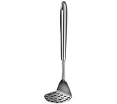 Machacador de aguacate pequeño de acero inoxidable, machacador manual de papas, herramienta de cocina para aguacates, papas, frijoles y verduras, machacador de metal de 8.7 pulgadas, apto para lavavajillas.