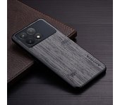 Case for Xiaomi Poco F6 Pro F6 F5 Pro F5 F4 GT F3 F2 Pro 4G 5G funda bamboo wood pattern Leather phone cover Luxury coque Case