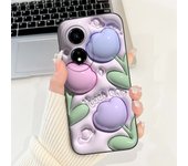 For Honor X5 Plus HonorX5 Phone Case Soft Matte Silicone Capa Huawei Honor X5Plus Funda Goothic Style Cartoon Flower Back Cover