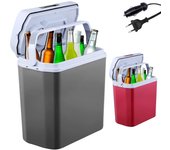 Nevera 20 litros | para Enfriar y Mantener Caliente | Mini Nevera | Nevera termoeléctrica | con Modo Eco | 12/230 V para Coche y Enchufe | Nevera eléctrica | Antracita