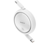 Baseus-Cable retráctil tipo C a tipo C de 100w portátil, cargador rápido para MacBook, iPad, iPhone 15 Plus Pro Max Xiaomi POCO