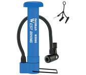 WEST BIKING MINI Bike Pump MTB Tire Inflator With Extension Hose Schrader Air Valve Portable Floor Pump Balloon Ball Inflator