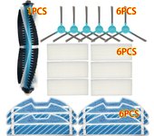 Dust Hepa Filter Side Brush Mop Pad Roller Brush for Cecotec Conga 1390 Cecotec Conga 1290 Robotic Vacuum Cleaner Spare Parts