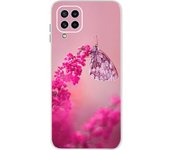For Samsung Galaxy M32 Case Cover Soft Silicone TPU Back Cover For Samsung M32 M 32 SM-M325F Flower Clear Funda Phone Case