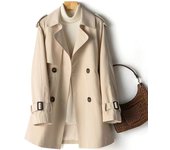 autumn fashion Women's windbreaker jacket turn down collars coats