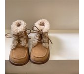 Botas de nieve mullidas de felpa para niñas de otoño e invierno botas para niños