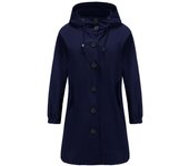 Women's cold proof hooded jacket,  casual long coat, new windbreaker