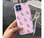 For Samsung Glaxy M33 5G Case SM-M336B Matte Soft Silicone Back Cover On Funda Samsung M33 M 33 Dinosaur Cute Cat Bumper Etui