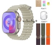 2025 New HK9 Ultra 2 Smartwatch Bluetooth Call Voice Assistant Information Reminder Screen Pointer Compass AMOLED Compatible with Android IOS Smartwatch