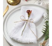 Gauze Cotton Rustic Napkins Elegant and Soft Retro Burr Cloth Linen for Wedding Party Dining Everyday Use Table Decoration