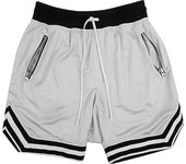 Pantalones cortos deportivos de baloncesto de malla fina de verano para hombre, pantalones transpirables de fitness