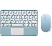 For iPad Mini 6 Air and Mouse Combo Wireless Bluetooth Russian Spanish Keyboard Teclado for Android IOS Windows Tablet