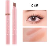 Metallic Grey Silver Eyeshadow Eyeliner Pencil Long-lasting Silkworm Highlighter Pen Two-color Shimmer Gradient Eye Shadow Stick