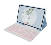 Backlit Keyboard for Samsung Galaxy Tab S9 FE Plus S9 FE+ 12.4 inch 2023 SM-X610 X616B Spanish keyboard Stand Case