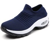Nuevos Calcetines Y Zapatos Para Mujer, Zapatos Casuales Al Aire Libre Con Suela De Aire,