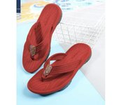 Flip-flops men's summer outer wear trend casual rubber non-slip wear-resistant foot pinch beach flip-flops