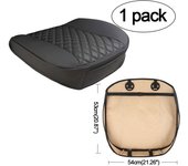 SEAMETAL Cover PU Leather Auto Car Chair Automobiles Seat Covers Women Men Baby Universal Fit for Most Cars