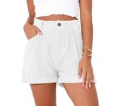 Pantalones cortos mujer verano tallas grandes sueltos pantalón corto con cintura y cordón ajustados trekking deportivos