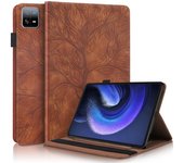 For Mi Pad 6 Pro 2023 Case 11 inch Embossed Tree PU Leather Wallet Tablet Shell For Xiaomi Pad 6 Pro Mi Pad 6 Pro Case