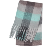 Thick and warm winter scarf, women's rainbow cashmere handkerchief