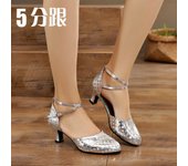 Zapatos De Baile Latino Tacón Alto Zapatos De Baile Femenino Fondo Blando Tacón Bajo Zapatos De Baile Cuadrado Adulto Tacón Medio Zapatos De Baile Performance
