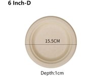 50pcs 3/5/6 Inch Disposable Plates Eco-Friendly Degradable Paper Plate For  Barbecue Picnic Office Birthday Party Supplies