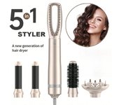 Cepillo Secador De Pelo En 1, 5 Accesorios,3 Temperatura Para Secado Con Secador, Liso, Cabello Rizado
