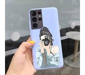 For Samsung S21 Ultra 5G Case Galaxy S21 Ultra With NFC Fashion Soft Liquid Silicone Phone Shell Samsung Galaxy S21 SM-G998B