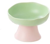 Ceramic Cat Bowl Creative Slanted Mouth Pet High Foot Bowl Multi-use Anti Tipping Dog Food Feeding Basin Kitten Puppy