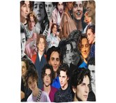 Timothee Chalamet Blanket Soft and Warm Lightweight Fluffy Throws Blankets Rug Carpet Gift for Beach Yoga Bedroom Living Room Decoration Sofa Camping Trip Dorm Decor All Season