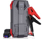 Arrancador de Batería de Coche, 4000A Pico Arrancador de Batería para Motores de Gas y Diesel de hasta 10L y 8L, 12V Caja de Salto Portátil con USB/Banco de Potencia/Salida Doble/Luz LED