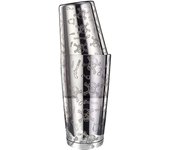 Stainless Steel Boston Tin with Etched Pattern tail Martini Shaker Drink Mixer Professional Bartender Kits