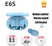 E6S TWS Wireless Headphones IN-Ear Stereo Noise Cancelling Sports Bluetooth Earphones LED Display With Mic Music Gaming Earbuds