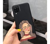 For Samsung Galaxy A12 Case 6.5" Shockproof Flower Back Cover For Samsung A12 A 12 Cute Girl Soft Silicone Phone Fundas Bumper