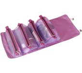 Foldable Women Toiletry Cosmetics Bag Large Capacity with Zippers Design Great Gift for Women's Day Valentine's Day